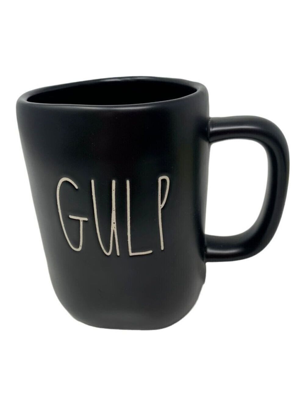 Rae Dunn Gulp Mug Large Coffee Cup Ceramic Magenta LL Farmhouse Gift Black 16oz1